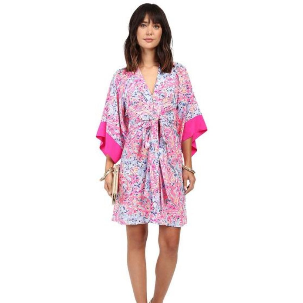 (Nwt) Silk 'Kimora' Waist-tie Dress